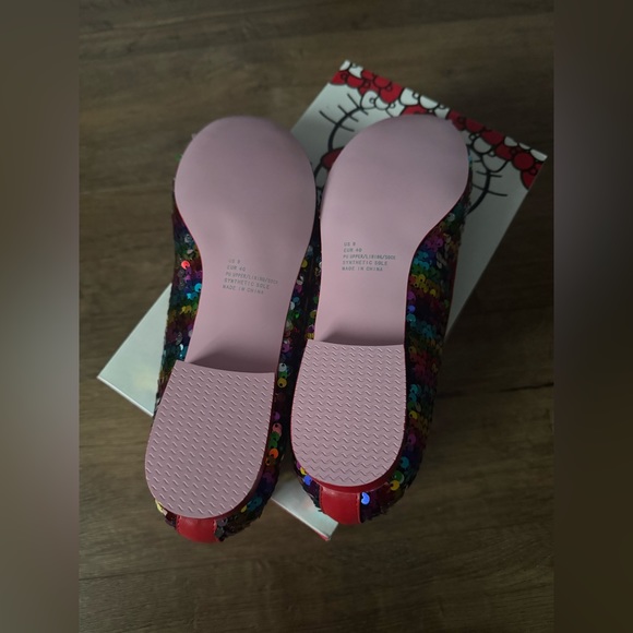 HELLO KITTY (MODCLOTH)-Colorful Sequins Women's Flats - Picture 3 of 14